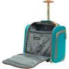 imageSteve Madden Designer Luggage Collection  3 Piece Softside Expandable Lightweight Spinner Suitcase Set  Travel Set Includes an Under Seat Bag 20Inch Carry on and 28Inch Checked SuitcaseHarlo Teal Blue
