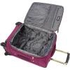 imageSteve Madden Designer Luggage Collection  3 Piece Softside Expandable Lightweight Spinner Suitcase Set  Travel Set Includes an Under Seat Bag 20Inch Carry on and 28Inch Checked SuitcasePeekaboo Purple