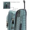 imageSteve Madden Designer Luggage Collection  Expandable 24 Inch Softside Bag  Durable Midsized Lightweight Checked Suitcase with 4Rolling Spinner Wheels Legends TurquoiseLegends Turquoise