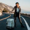 imageSteve Madden Designer Luggage Collection  Expandable 24 Inch Softside Bag  Durable Midsized Lightweight Checked Suitcase with 4Rolling Spinner Wheels Legends TurquoiseLegends Turquoise