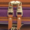 imageSteve Madden Designer Luggage Collection  Expandable 24 Inch Softside Bag  Durable Midsized Lightweight Checked Suitcase with 4Rolling Spinner Wheels Global BluePurple