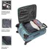 imageSteve Madden Designer Luggage Collection  Expandable 24 Inch Softside Bag  Durable Midsized Lightweight Checked Suitcase with 4Rolling Spinner Wheels Legends TurquoiseLegends Turquoise