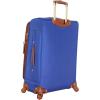 imageSteve Madden Designer Luggage Collection  Expandable 24 Inch Softside Bag  Durable Midsized Lightweight Checked Suitcase with 4Rolling Spinner Wheels Global BlueBlue