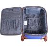 imageSteve Madden Designer Luggage Collection  Expandable 24 Inch Softside Bag  Durable Midsized Lightweight Checked Suitcase with 4Rolling Spinner Wheels Global BlueBlue
