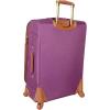 imageSteve Madden Designer Luggage Collection  Expandable 24 Inch Softside Bag  Durable Midsized Lightweight Checked Suitcase with 4Rolling Spinner Wheels Global BluePurple