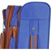 imageSteve Madden Designer Luggage Collection  Expandable 28 Inch Softside Bag for Men ampamp Women  Durable Lightweight Checked Suitcase with 4Rolling Spinner Wheels Global PurpleGlobal Blue