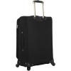 imageSteve Madden Designer Luggage Collection  Lightweight 24 Inch Expandable Softside Suitcase  Midsize Rolling 4Spinner Wheels Checked Bag Black 24in