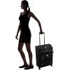 imageSteve Madden Designer Luggage Collection  Lightweight 24 Inch Expandable Softside Suitcase  Midsize Rolling 4Spinner Wheels Checked Bag Black 24in