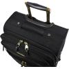 imageSteve Madden Designer Luggage Collection  Lightweight 24 Inch Expandable Softside Suitcase  Midsize Rolling 4Spinner Wheels Checked Bag Black 24in