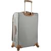 imageSteve Madden Designer Luggage Collection  Lightweight 24 Inch Expandable Softside Suitcase  Midsize Rolling 4Spinner Wheels Checked Bag Harlo BlackHarlo Gray
