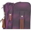 imageSteve Madden Designer Luggage Collection  Lightweight 28 Inch Expandable Softside Suitcase  Durable Rolling 4Spinner Wheels Checked Bag Shadow Purple Shadow PurpleShadow Purple