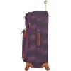 imageSteve Madden Designer Luggage Collection  Lightweight 28 Inch Expandable Softside Suitcase  Durable Rolling 4Spinner Wheels Checked Bag Shadow Purple Shadow PurpleShadow Purple