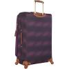 imageSteve Madden Designer Luggage Collection  Lightweight 28 Inch Expandable Softside Suitcase  Durable Rolling 4Spinner Wheels Checked Bag Shadow Purple Shadow PurpleShadow Purple