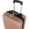 imageSteve Madden Luggage Set 3 Piece  Lightweight Hardside Suitcase set  Includes 20 Inch Carry on 24In28In Checked Bag with 8Wheel Rolling Spinner Rose Gold One Size