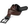 imageSteve Madden Reversible Mens Dress Casual Every Day Leather BeltBlackBrown Double Stitch