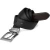 imageSteve Madden Reversible Mens Dress Casual Every Day Leather BeltBlackBrown Edge Stitch