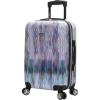 imageSteve Madden 28 Inch Checked Luggage Collection  Scratch Resistant ABS  PC Hardside Suitcase  Designer Lightweight Bag with 8Rolling Spinner Wheels DiamondDiamond