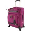 imageSteve Madden Designer Luggage  Checked Large 28 Inch Softside Suitcase  Expandable for Extra Packing Capacity  Lightweight Bag with Rolling Spinner Wheels Harlo Black 28inPeekABoo Purple