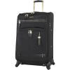 imageSteve Madden Designer Luggage  Checked Large 28 Inch Softside Suitcase  Expandable for Extra Packing Capacity  Lightweight Bag with Rolling Spinner Wheels Harlo Black 28inPeekABoo Black