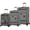 imageSteve Madden Designer Luggage Collection  3 Piece Softside Expandable Lightweight Spinner Suitcase Set  Travel Set includes 20 Inch Carry on 24 Inch ampamp 28Inch Checked Suitcases Harlo GrayPEEKABOO Grey