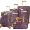imageSteve Madden DesignerGepckkollektion 4teiliges SoftsideKofferSet ReiseSet enthlt eine Tragetasche 508 cm Handgepck 61 cm und 711 cm Karierte KofferDark Purple