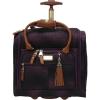 imagesteve madden Designer 15 Inch Carry on Suitcase Small Weekender Overnight Business Travel Luggage Lightweight 2 Rolling Spinner Wheels Under Seat Bag for Women Harlo BlackShadow Purple
