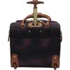 imagesteve madden Designer 15 Inch Carry on Suitcase Small Weekender Overnight Business Travel Luggage Lightweight 2 Rolling Spinner Wheels Under Seat Bag for Women Harlo BlackShadow Purple