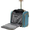 imagesteve madden Designer 15 Inch Carry on Suitcase Small Weekender Overnight Business Travel Luggage Lightweight 2 Rolling Spinner Wheels Under Seat Bag for Women Harlo BlackHarlo Teal Blue