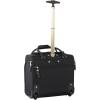 imagesteve madden Designer 15 Inch Carry on Suitcase Small Weekender Overnight Business Travel Luggage Lightweight 2 Rolling Spinner Wheels Under Seat Bag for Women Harlo BlackPeekABoo Black