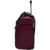 imagesteve madden Designer 15 Inch Carry on Suitcase Small Weekender Overnight Business Travel Luggage Lightweight 2 Rolling Spinner Wheels Under Seat Bag for Women Harlo BlackPeekABoo Purple