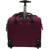 imagesteve madden Designer 15 Inch Carry on Suitcase Small Weekender Overnight Business Travel Luggage Lightweight 2 Rolling Spinner Wheels Under Seat Bag for Women Harlo BlackPeekABoo Purple