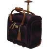 imagesteve madden Designer 15 Inch Carry on Suitcase Small Weekender Overnight Business Travel Luggage Lightweight 2 Rolling Spinner Wheels Under Seat Bag for Women Harlo BlackShadow Purple