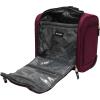 imagesteve madden Designer 15 Inch Carry on Suitcase Small Weekender Overnight Business Travel Luggage Lightweight 2 Rolling Spinner Wheels Under Seat Bag for Women Harlo BlackPeekABoo Purple