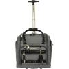 imagesteve madden Designer 15 Inch Carry on Suitcase Small Weekender Overnight Business Travel Luggage Lightweight 2 Rolling Spinner Wheels Under Seat Bag for Women Harlo BlackPeekaboo Grey