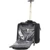 imagesteve madden Designer 15 Inch Carry on Suitcase Small Weekender Overnight Business Travel Luggage Lightweight 2 Rolling Spinner Wheels Under Seat Bag for Women Harlo BlackPeekABoo Black