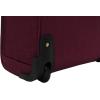 imagesteve madden Designer 15 Inch Carry on Suitcase Small Weekender Overnight Business Travel Luggage Lightweight 2 Rolling Spinner Wheels Under Seat Bag for Women Harlo BlackPeekABoo Purple