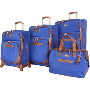 imageSteve Madden DesignerGepckkollektion 4teiliges SoftsideKofferSet ReiseSet enthlt eine Tragetasche 508 cm Handgepck 61 cm und 711 cm Karierte KofferBlue