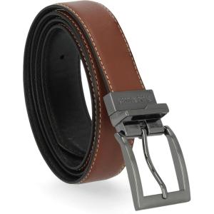 imageSteve Madden Reversible Mens Dress Casual Every Day Leather BeltCognacBlack