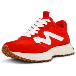 imageSteve Madden Womens Campo SneakerRedWhite