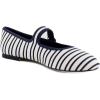 imageSteve Madden Womens Dory Ballet FlatNavyWhite Satin