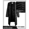 imageMadden Girl Womens Maxi Puffer Jacket  Long Quilted Puffer Coat Sizes S3XBlack