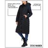 imageMadden Girl Womens Maxi Puffer Jacket  Long Quilted Puffer Coat Sizes S3XBlack