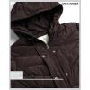 imageMadden Girl Womens Maxi Puffer Jacket  Long Quilted Puffer Coat Sizes S3XChocolate