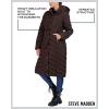 imageMadden Girl Womens Maxi Puffer Jacket  Long Quilted Puffer Coat Sizes S3XChocolate