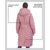 imageMadden Girl Womens Maxi Puffer Jacket  Long Quilted Puffer Coat Sizes S3XDk Dusty Rose