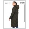 imageMadden Girl Womens Maxi Puffer Jacket  Long Quilted Puffer Coat Sizes S3XOlive