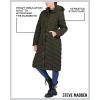 imageMadden Girl Womens Maxi Puffer Jacket  Long Quilted Puffer Coat Sizes S3XOlive