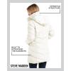 imageSteve Madden Womens Insulated Quilted Puffer Parka Winter Coat with Hood SXLIvory
