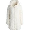 imageSteve Madden Womens Insulated Quilted Puffer Parka Winter Coat with Hood SXLIvory