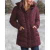 imageSteve Madden Womens Insulated Quilted Puffer Parka Winter Coat with Hood SXLMerlot